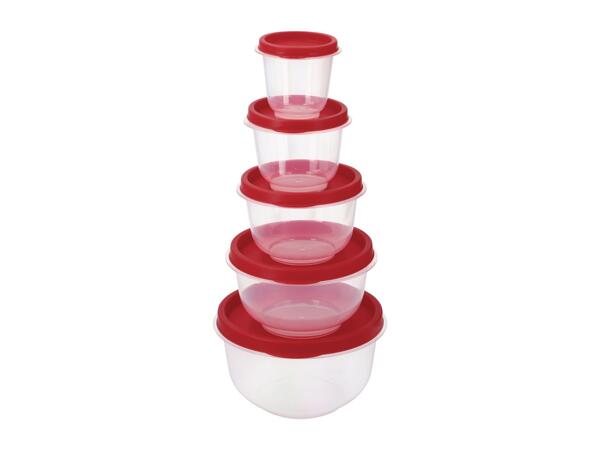 Silvercrest Round Food Storage Container Set - 5 Pieces