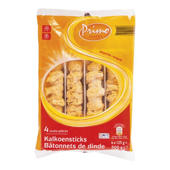 PRIMO SNACKS(R) 				Brochettes de dinde, 4 pcs