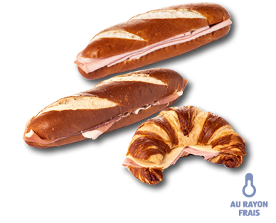 Produits de boulangerie à la saumure garnis GOOD CHOICE READY 2 EAT
