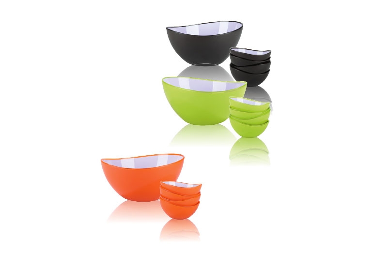 Saladier/ coupelles, 1 pièce/ lot de 4