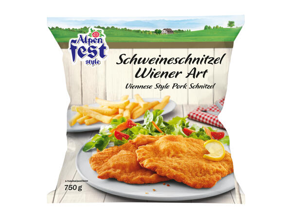 Alpenfest Viennese style Pork Schnitzel