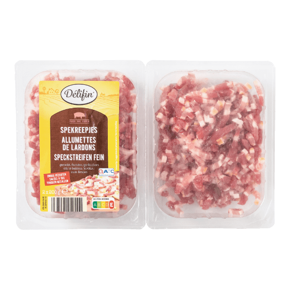 DÉLIFIN(R) 				Feine Speckstreifen
