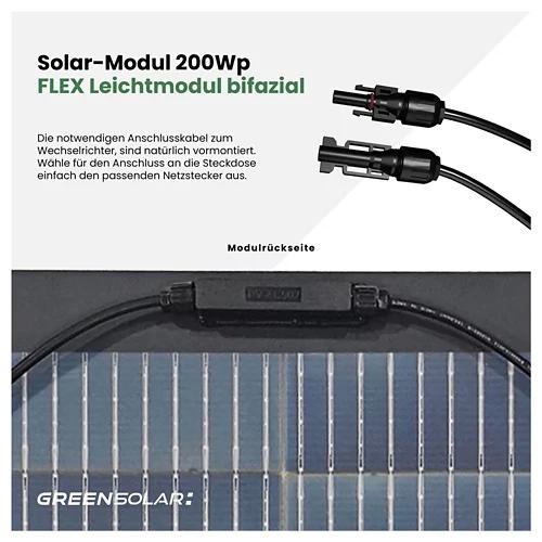 GREEN SOLAR Balkonkraftwerk FLEX 800/800W bifazial