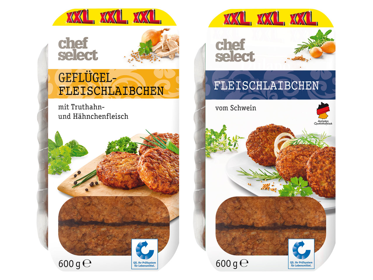 CHEF SELECT Fleischlaibchen 500 g + 100 g gratis