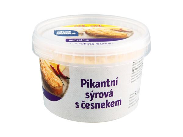 POMAZÁNKA PIKANTNÍ SÝROVÁ S ČESNEKEM
