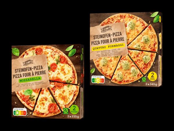 Pizza cuite au four à pierre