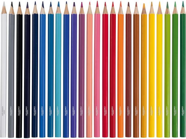 Colouring pencils, 24 pieces