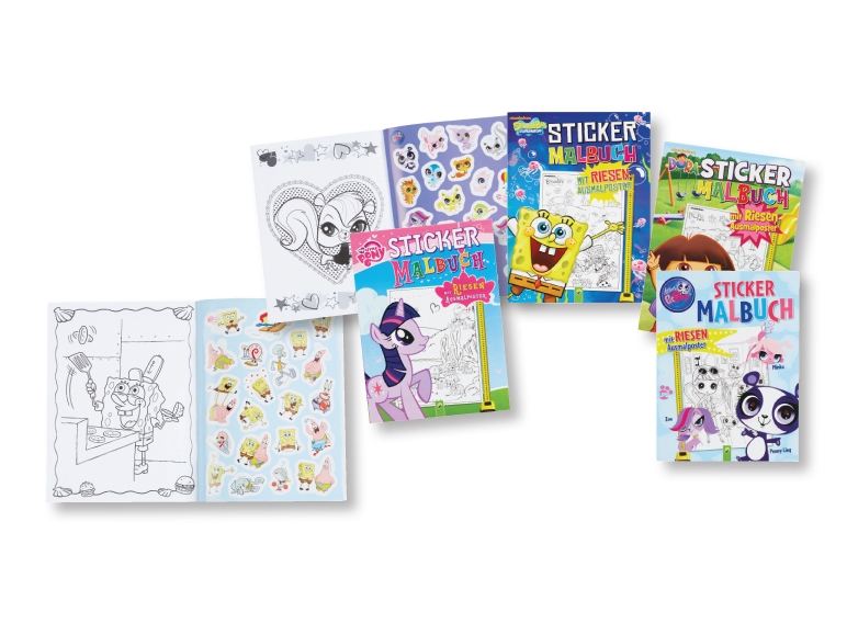 Kleur- en stickerboek