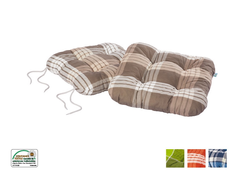 Coussins de chaise, lot de 2
