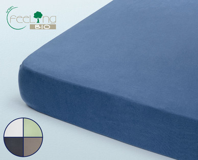 GREEN FEELING BIO Bio-Jersey-Spannleintuch