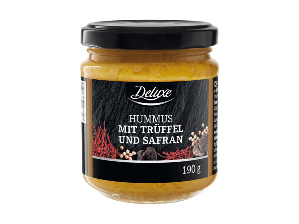 Hummus con tartufo e zafferano