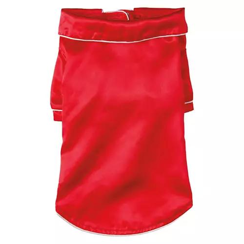 Holiday Pet Pajamas - Red Satin, XS