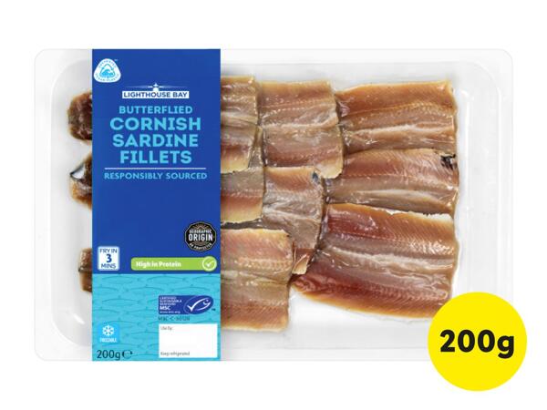 Lighthouse Bay Butterflied Cornish Sardine Fillets