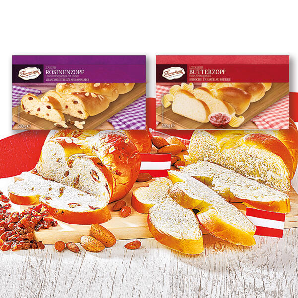 Rosinen-/ Butterzopf