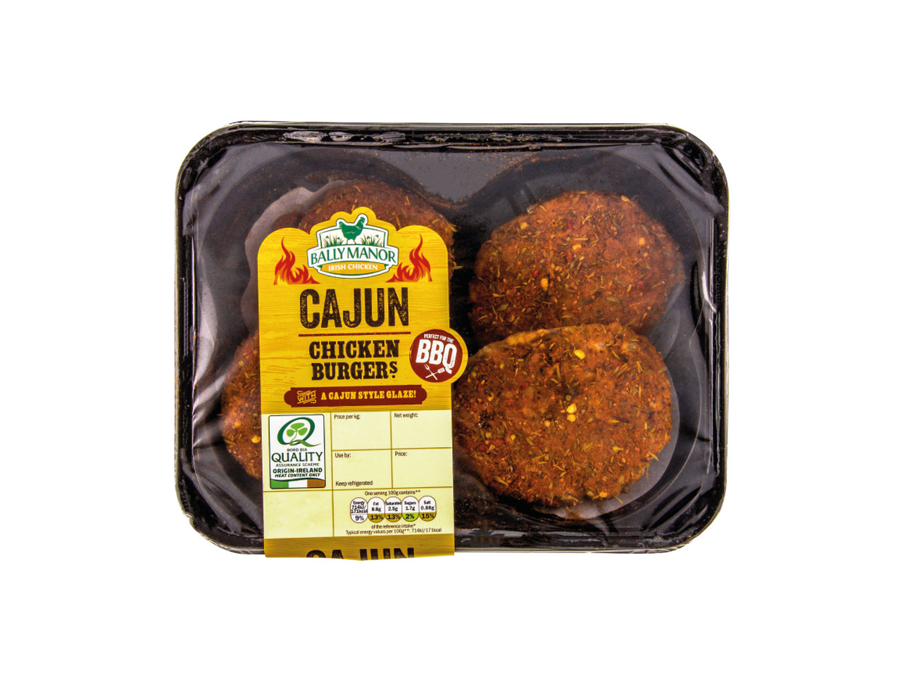 Ballymanor Cajun Chicken Burgers