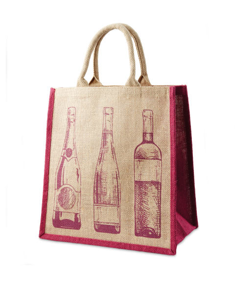 Jute Multi Bottle Wine Carrier