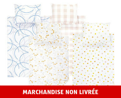 MY LIVING STYLE 
 PARURE DE LIT EN MICROFIBRES SEERSUCKER