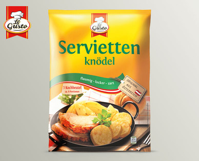 LE GUSTO Serviettenknödel im Kochbeutel
