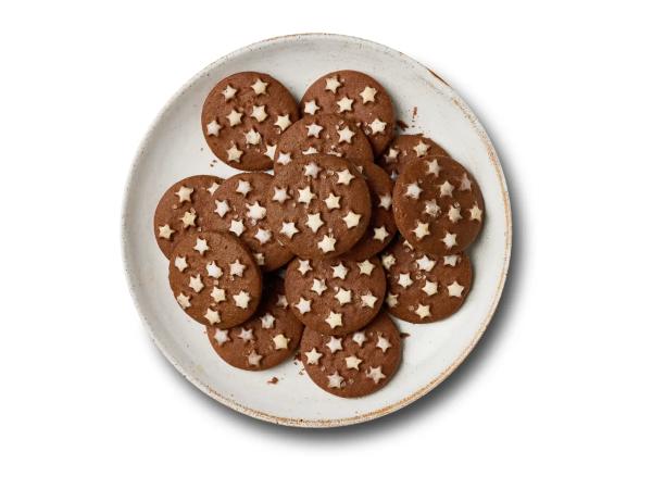 Dark Chocolate Shortcake Biscuits