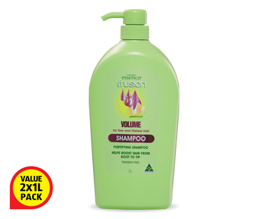 NATURES ESSENCE FRUSION VOLUME SHAMPOO AND CONDITIONER VALUE 2 X 1L PACK