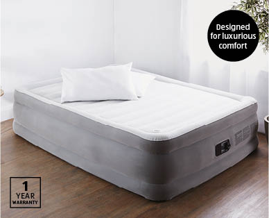 Queen Bed Air Mattress with Foam Top