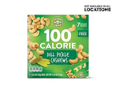 Southern Grove 
 100 Calorie Cashews Salt & Pepper or Dill Pickle