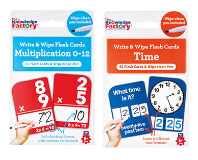 Write and Wipe Flash Cards