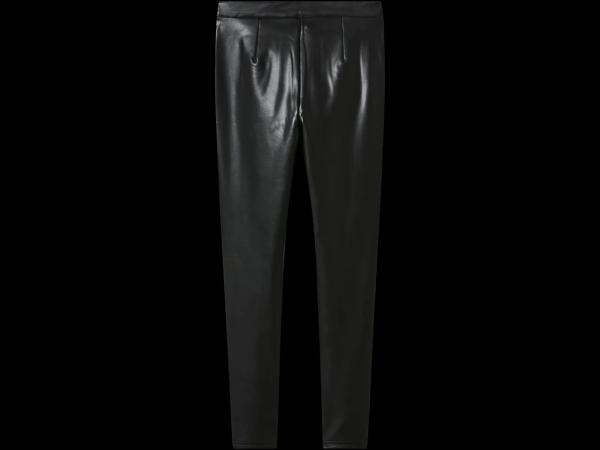 Jeggings i läderimitation