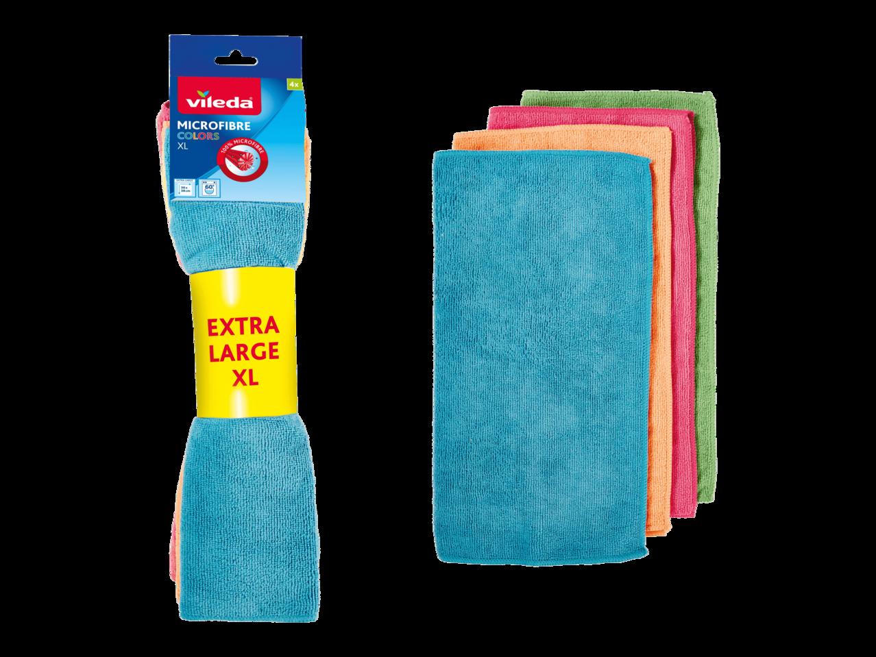 Chiffons universels en microfibre, 4 pièces