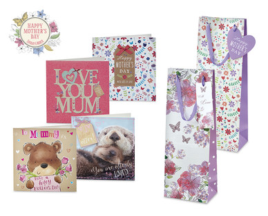 Square Mother's Day Cards and Bottle Bagsˆ