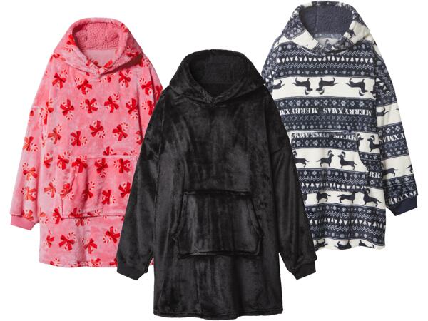 Oversize hoodie i plysch