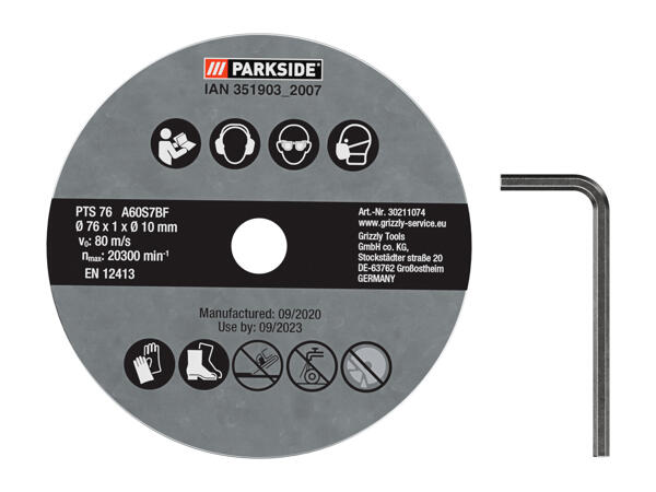 Parkside Cordless Angle Grinder
