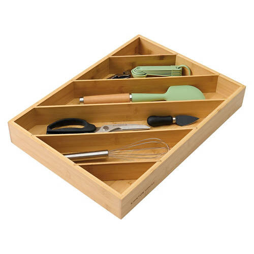 Angled Drawer Organizer, Beige