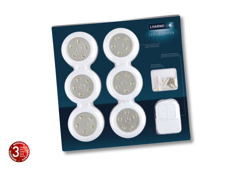 Lampes à LED, lot de 6