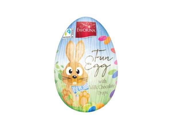 Påskägg med chokladlinser