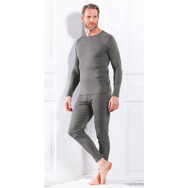 Feinripp Thermo-Langarm-Shirt oder -Unterhose lang