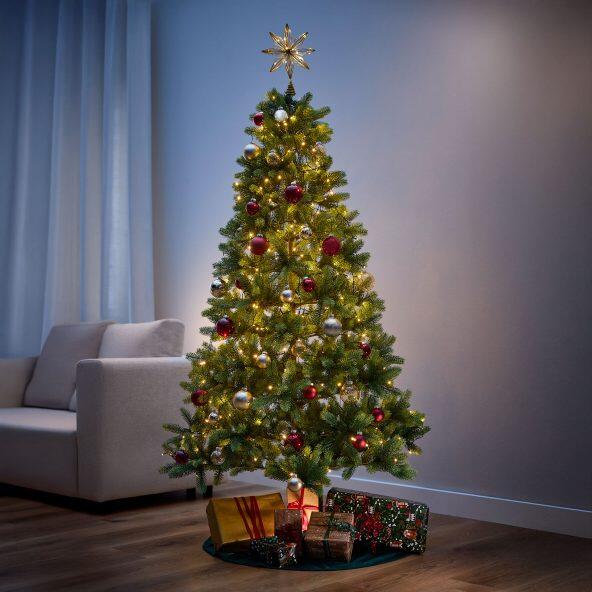 HOME CREATION(R) 				Cimier de sapin de Noël à LED