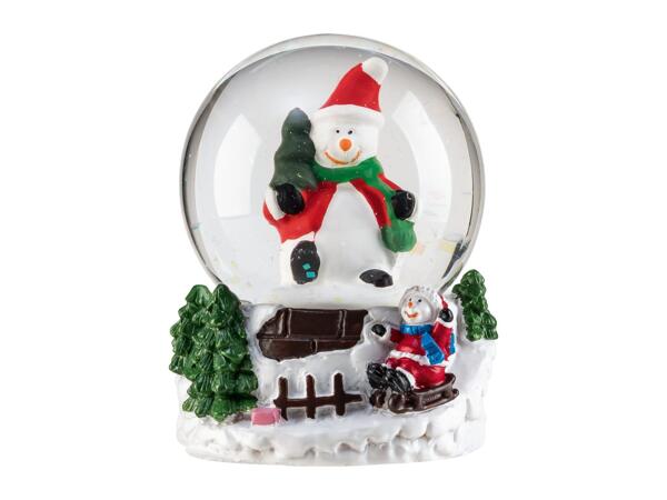Livarno Home Mini Snow Globe With A Snowman