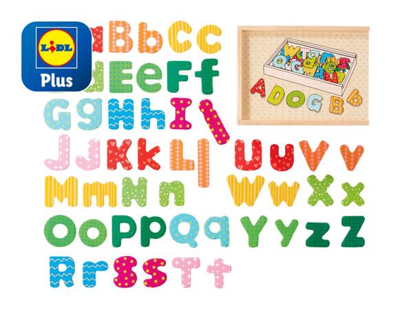 Playtive Wooden Magnetic Shapes/​Number/​Letters