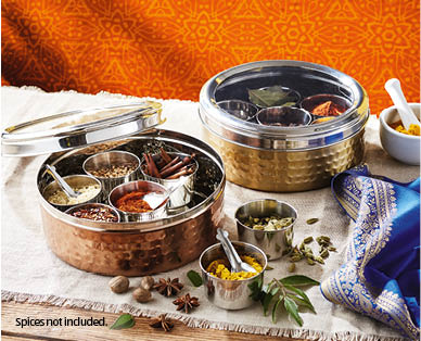 Indian Spice Tin Container