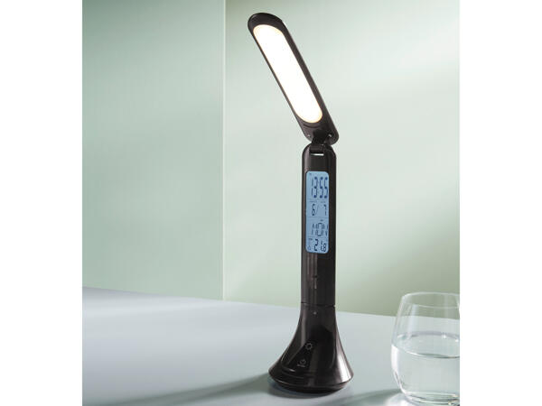 LED-Tischleuchte mit Uhr