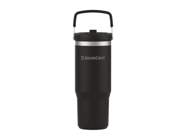 Silvercrest Black Stainless Steel Insulated Mug