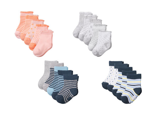 Socquettes pour bébé, 5 paires
