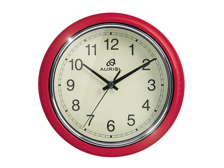 AURIOL Retro Wall Clock - Lidl — Great Britain - Specials archive