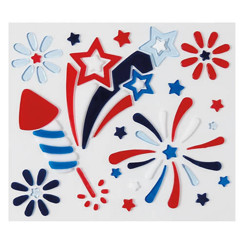 Americana Gel Clings - Fireworks