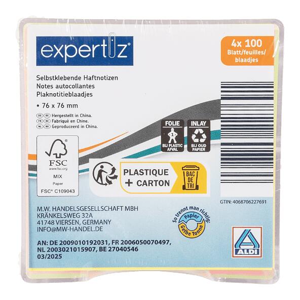 EXPERTIZ(R) 				Plaknotitieblaadjes
