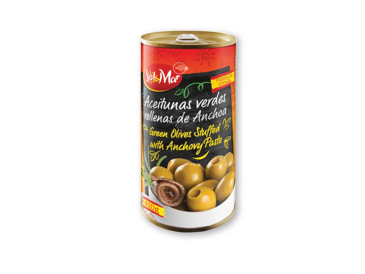 SOL & MAR Green Stuffed Olives