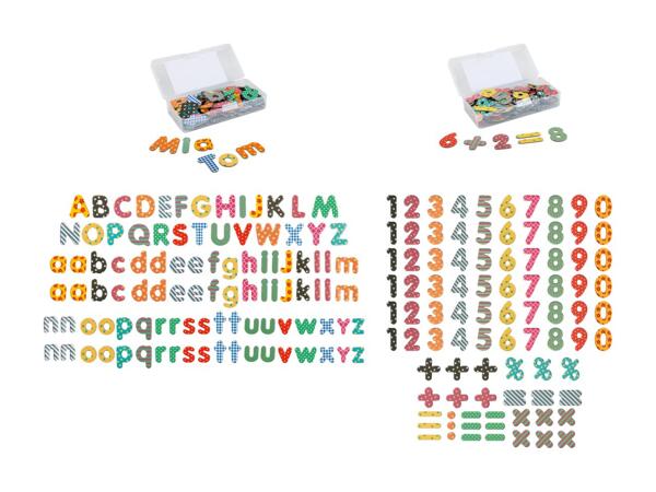 Aimants alphabet/​aimants chiffres et symboles