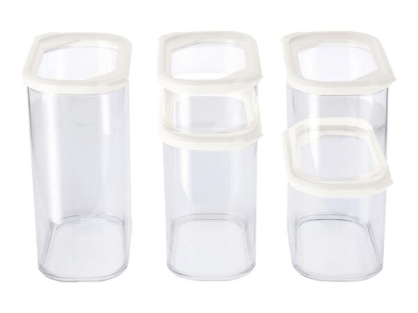 Silvercrest White Food Storage Containers - 5 Pack
