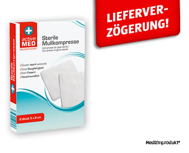 ACTIVE MED Sterile Mullkompressen